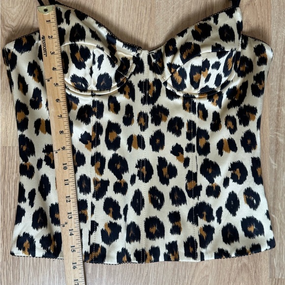 SERGIO HUDSON $1395 Cheetah Leopard Print Corset Bustier Size 12 NWT - Picture 12 of 13